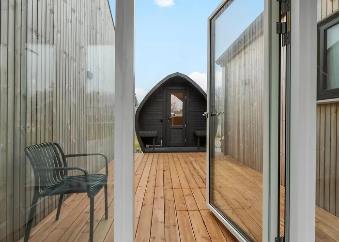 Gorgeous In With Sauna 度假居 Glesborg